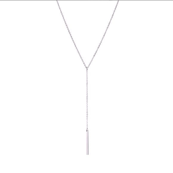 ⚜️𝟯𝟬%𝗢𝗙𝗙 𝗯𝘂𝗻𝗱𝗹𝗲𝘀 𝟯+⚜️ NEW Bar Drop Delicate Stainless Steel Necklace - Picture 9 of 15